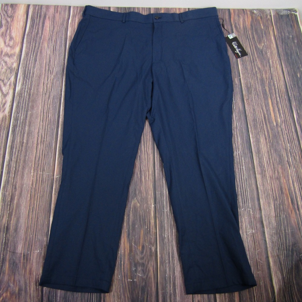 Walter Hagen NEW NWT Men Big Tall 44x30 Straight Fit Navy Blue Golf Pants